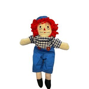 Raggedy Andy Doll 14.5" Vintage Style Stuffed Doll Pre-owned Collectible Toy